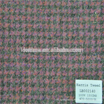 Resistance Dobby Wolle Baumwolle Textil Mantel Stoff für Großhandel Harris Tweed